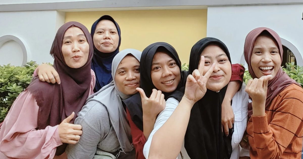 Indonesian helpers placed by Suria Employment Agency in Singapore